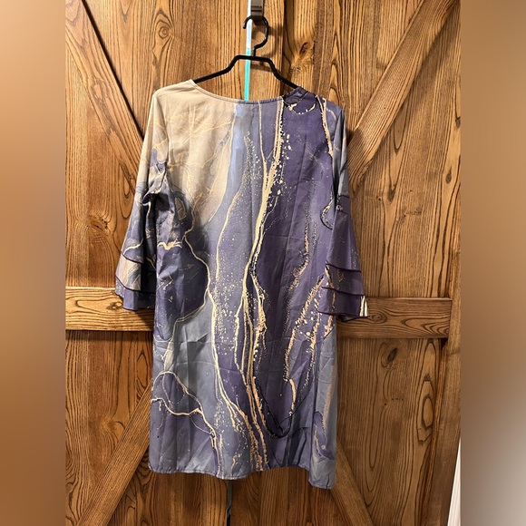 Woman’s marbled print dress M - Picture 5 of 5